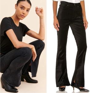 NEW CITIZENS OF HUMANITY GEORGIA HIGHRISE BOOTCUT BLACK CORDUROY